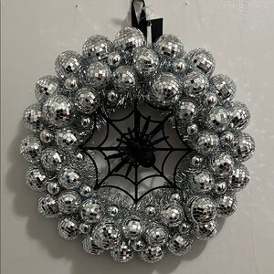 Rachel Zoe disco ball Halloween wreath NEW